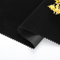 Tissu floqué en velours doux avec support non tissé pour la doublure des boîtes à bijoux et des boîtes cadeaux, 100 yards par rouleau