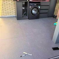 Tapete de Gimnasio Portátil de Goma de Alta Densidad Antideslizante para Ejercicio en Casa y Fisicoculturismo