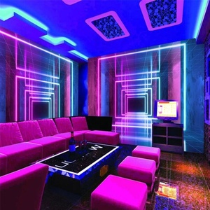 Papier peint moderne facile à appliquer, imperméable, effet soie, lumière <span class=keywords><strong>laser</strong></span>, flash, pour bar, karaoké, discothèque, fond de mur, tissu <span class=keywords><strong>mural</strong></span>, murale pour événements en direct - Product Image 3