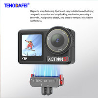 Adaptateur de base antidérapant à dégagement rapide, convertisseur pour caméras d'action, accessoire de cyclisme et de prise de vue, connecteur magnétique pour DJI Action 5/4/3