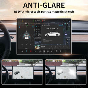ฟิล์มกันรอยหน้าจอระบบนำทางรถยนต์ OEM ODM สำหรับ Tesla Model 3 ป้องกันแสงสะท้อน ป้องกันรอยนิ้วมือ รองรับการสัมผัสหน้าจอได้ - Product Image 5