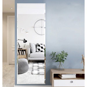 <span class=keywords><strong>Specchio</strong></span> da <span class=keywords><strong>Parete</strong></span> Moderno a Tutta Lunghezza, Piastrelle in Vetro Senza Cornice, Rettangolare Autoadesivo, Combinazione HD Personalizzabile per Arredo Casa - Product Image 6