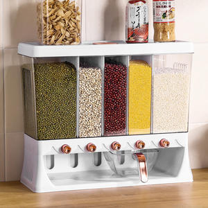 Contenedor de Almacenamiento de Alimentos Todo en Uno, Dispensador de Cereales de Plástico de Primera Calidad 2022, Contenedor de Arroz y Granos para Cocina - Product Image 2