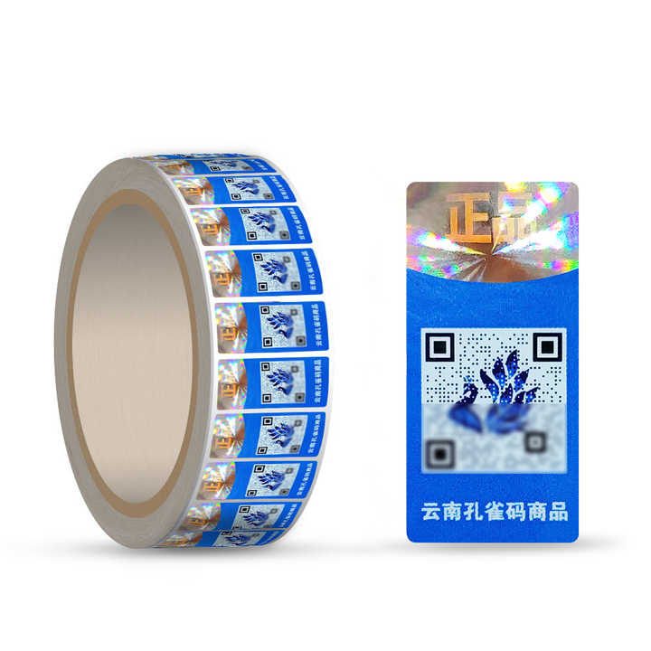 Custom Printing Security Qr Code Scratch Off Holographic Sticker Label Certificates 3d Hologram Stickers