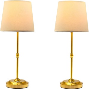 Di động không dây bảng đèn vải Shade bàn đèn 5200mAh pin có thể sạc lại Powered chiếu sáng Dimmable ánh sáng - Product Image 2