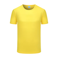 T-shirt uni pour homme 100% polyester, t-shirt à séchage rapide, impression par sublimation personnalisée, logo, t-shirts de sport pour homme
