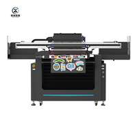 Printer UV Flatbed 9060 Baru dengan Ketinggian Cetak Tinggi untuk Pencetakan Tanda pada Koper, Kotak, dan Tas, Tinta Putih, Pernis, Tinggi 500mm, Kecepatan Tinggi