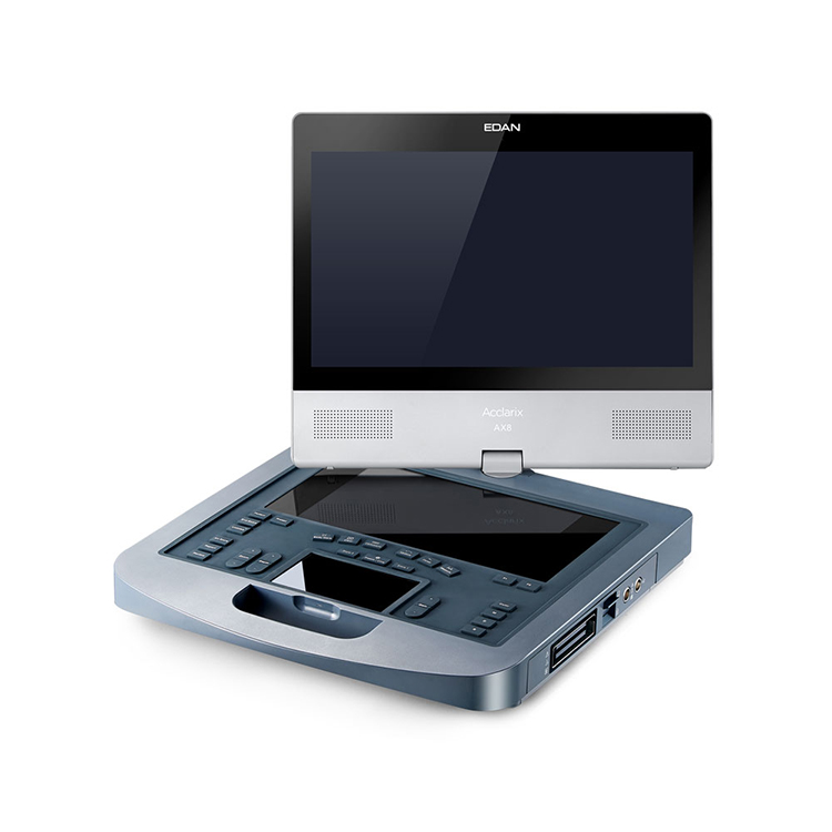 Instrumento de diagnóstico médico de monitor basculante y giratorio de alta gama Edan Acclarix AX8 ultrasonido para humano y veterinario