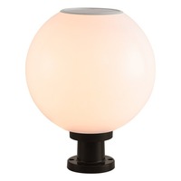Lampe solaire de cour à capot, étanche IP65, décorative extérieure, type lune, avec LED, pour villas, murs, portails et piliers