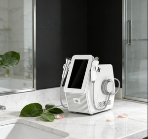 Prix Usine Nouveautés Appareil de Beauté 2-en-1 <span class=keywords><strong>à</strong></span> <span class=keywords><strong>Radiofréquence</strong></span> <span class=keywords><strong>Fractionnée</strong></span> Or pour Raffermissement Cutané, Anti-rides et Lifting Facial, avec Fonction Froid - Product Image 1