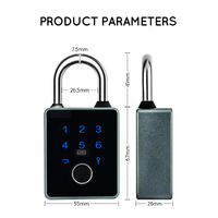 Serrure de tiroir intelligente en acier inoxydable étanche RIXIANG T55D-TT avec déverrouillage par empreinte digitale, mot de passe, carte et clé via l'application TTlock