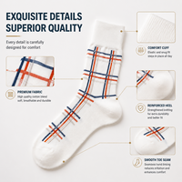 Chaussettes modernes Stewart en tartan rouge - Motif écossais des Highlands, longueur mi-mollet, antibactériennes, chaussettes décontractées d'hiver avec sublimation