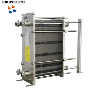 Sanitary 2000L milk pasteurizer plate heat exchanger for dairy product beverage cooler