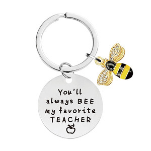 Women Keychain Bee Happy Keyring Friend Keychain <strong>Gift</strong> for Mom Aunt Daughter <strong>Niece</strong> Friends Inspirational <strong>Gift</strong> Friend <strong>Gift</strong> - Product Image 3