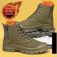 Chaussures de randonnée pour hommes, légères, respirantes, antidérapantes, résistantes à l'usure, à semelle souple, haute tige, protection du travail