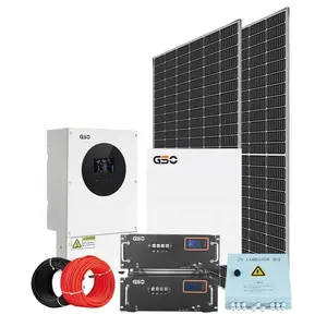 3kw 5kw 8kw 10kw Zonne-Energie Generator Huis Energiesysteem Set Compleet Solar 5kw 10kw Panel Kit Systeem Thuis