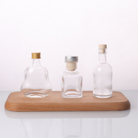 Vente en gros de bouteilles de verre miniatures pour whisky, liqueur, vin, 50 ml, avec bouchon à vis
