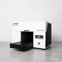 Printer Stiker UV DTF A3 Desktop UV Flatbed Printer Kepala DX7 dengan Penjepit Silinder untuk Casing Ponsel Silinder