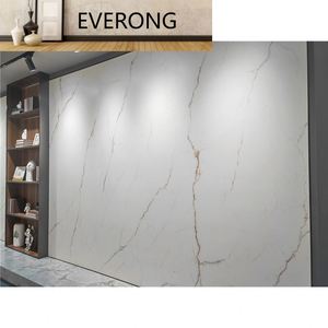 Losa de pared de piedra sinterizada moderna, azulejos de cerámica brillantes blancos, aplicación de carretera de sótano de oro gris mezclado, <span class=keywords><strong>Fondo</strong></span> de piedra Artificial - Product Image 5