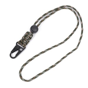 Nylon Lanyard Phone Holder <b>Braided</b> Rope Metal Buckle Outdoor Gear Keychain Anti Loss Strap Multicolor 6 Colors Available - Product Image 4