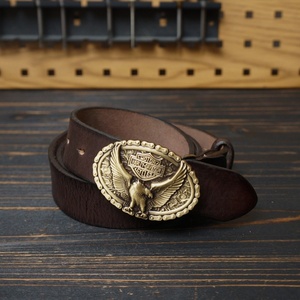 Plaque <span class=keywords><strong>Harley</strong></span> en laiton de style rétro pour <span class=keywords><strong>ceinture</strong></span> de moto en cuir de vachette pour hommes - Product Image 6