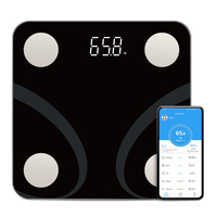 Balança eletrônica de banheiro 180kg, peso digital, gordura corporal, balanças inteligentes