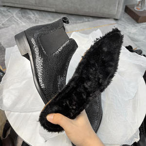 Bottes courtes décontractées pour hommes en cuir véritable haut de gamme, style Oxford, antidérapantes, toutes saisons - Product Image 4