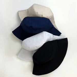 Chapeau seau mode pas cher réversible en gros blanc avec logo personnalisé couleur unie - Product Image 3