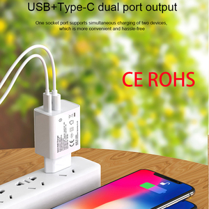 Mini cargador de pared certificado Ce OEM para iPhone 14 Fast 20W PD carga 2 puertos <span class=keywords><strong>USB</strong></span> <span class=keywords><strong>C</strong></span> tipo Qc3.0 auricular eléctrico OVP protección - Product Image 5