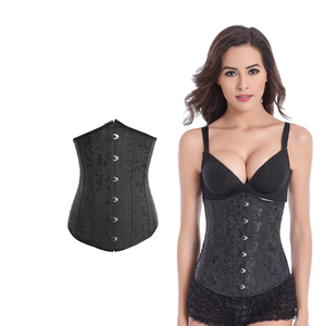 Corset Bustier Jacquard Vintage Tendance Streetwear, Serre-taille Sous la Poitrine Gothique pour Fête et Quotidien, Amincissant pour Femme - Product Image 1