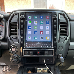 Rádio de rádio vertical para carro com tela sensível ao toque estilo Tesla de 13 polegadas para Nissan Titan 2020-2024 Android 10 GPS de navegação com câmera de backup - Product Image 3