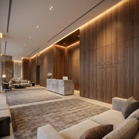 Plaques stratifiées compactes phénoliques HPL imperméables pour cloisons d'hôtels, hôpitaux et extérieurs, décoration intérieure commerciale