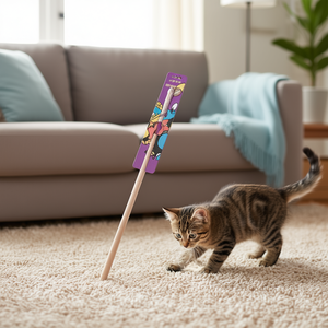 Giocattolo Interattivo in Legno per Uccelli e Gatti, Stimola il Movimento e il Gioco - Product Image 2