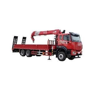 รถบรรทุกติดเครน Sinotruk Howo 6x4 แบบพื้นเรียบ Changxing 12 ตัน พร้อมบันไดปีน - Product Image 1