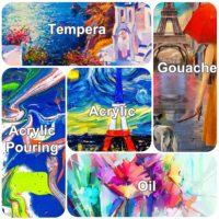 Grande toile tendue en coton et bois sans acide de 36x48 pouces, 100% apprêtée pour peinture à l'huile, triple toile, excellente pour les œuvres d'art.