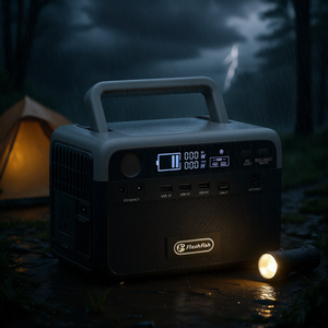 Estación de Energía Portátil FlashFish de 300W con Batería LiFePO4, Generador Solar con Tomas de Corriente Alterna, Respaldo de Emergencia - Product Image 2