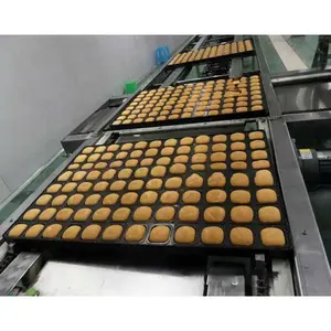 La línea de producción automática de pasteles y natillas más vendida, línea de producción de cupcakes, equipo de panadería