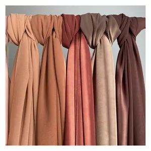 2023 оптовая продажа, Дубай, Турецкая малазия, Высококачественная шаль, однотонная вуаль, хиджаб, шарф премиум-класса, мусульманский женский шифоновый шарф хиджаб