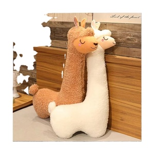Oreiller géant en peluche alpaga unisexe 130 cm, animal en peluche en coton moelleux avec un corps long, cadeau d'anniversaire doux pour les garçons et les filles - Product Image 1