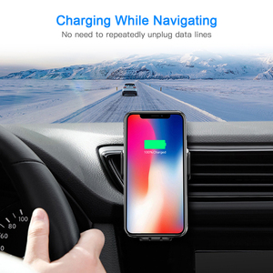 VINA Nouvelle Arrivée 10W Noir Aimant Évent de Voiture Support De Téléphone Portable Chargeur Sans Fil - Product Image 3