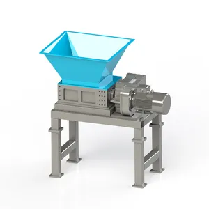 Sucata borracha triturador resíduos plástico trituração máquina pequeno eixo duplo triturador fábrica venda