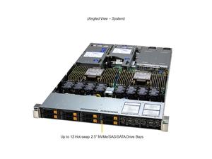 เซิร์ฟเวอร์แบบติดตั้งบนแร็ค SYS-122H-TN 1U พร้อมโปรเซสเซอร์ Intel Xeon 6 ตัว  รองรับ DDR5 และ NVMe สำหรับองค์กร - Product Image 2