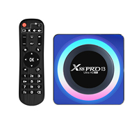 X88 Pro 13 RK3528 Quad-Core Tv Box 2023 13 Android 2.4G 5G Dual Wifi 6 BT5.0 8K Lecteur multimédia intelligent, décodeur TV Android 13