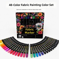 Ensemble de stylos marqueurs pour tissu, résistants à l'eau, marqueurs de peinture textile pour vêtements, chaussures en toile, sacs, peinture DIY, art, artisanat, kit de dessin