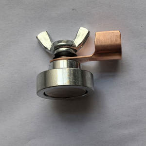 Pince de mise à la terre magnétique Emagi à double levier, aimant de soudage AC/DC, fonctionnement manuel, pulvérisation électrostatique, contact en cuivre - Product Image 4