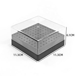 Boîte <span class=keywords><strong>de</strong></span> rangement <span class=keywords><strong>de</strong></span> tête <span class=keywords><strong>de</strong></span> meulage <span class=keywords><strong>de</strong></span> manucure <span class=keywords><strong>vide</strong></span> 100 trous boîte d'affichage <span class=keywords><strong>de</strong></span> forets à ongles boîte d'affichage <span class=keywords><strong>de</strong></span> poussière propre en plastique - Product Image 5