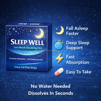 Film buccal à dissolution rapide personnalisé OEM/ODM pour un sommeil réparateur, bandes à dissolution orale, emballage de films pour un sommeil réparateur pour adultes