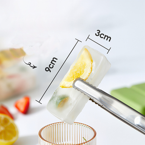 Bac à glaçons en silicone alimentaire 100 % réutilisable, forme longue, pour congélateur, maison, hôtel, restaurant, OEM, ODM - Product Image 6