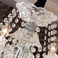 Lustre Classique Européen en Cristal à 10 Lumières, Hauteur Réglable, Suspension LED, Installation Facile pour Salon et Maison
