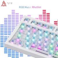 Keyboard Mekanik Gaming AK820 75% 82 Tombol Kabel Mode Tunggal Keyboard Gamer untuk Laptop PC Switch Keyboard DIY